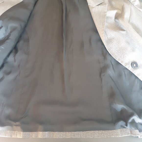 Anne Klein SZ 16 Grey Women's Stretch Blazer Jacket - Picture 6 of 16